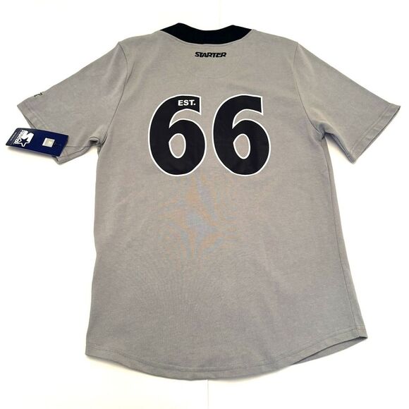 DALLAS COWBOYS 2024 NFL STARTER BUTTON DOWN STITCHED BASEBALL JERSEY GRAY Small - Picture 2 of 7